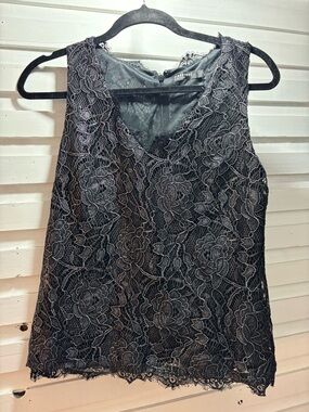 Reitmans Black Lace V-Neck Camisole